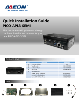 Asus AAEON PICO-APL3-SEMI Installation guide