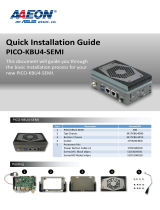 Aaeon PICO-KBU4-SEMI Installation guide