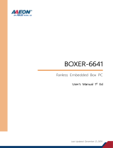 Aaeon BOXER-6641 User manual