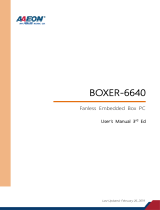 Aaeon BOXER-6640 User manual