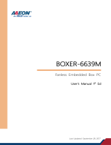 Aaeon BOXER-6639M User manual