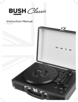 Bush Classic Retro Portable Case Record Player User manual