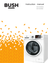 Bush WDNSX86B 8KG / 6KG 1400 Spin Washer Dryer User manual