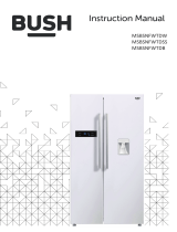 Bush MSBSNFWTDW American Fridge Freezer User manual