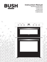 Bush DHBEDC50W 50cm Double Oven Electric Cooker User manual