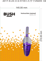 Bush V8205 Wet and Dry Cordless Handheld Vacuum Cleaner User manual