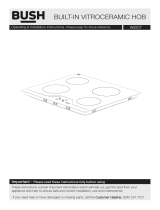 Bush A60CT CERAMIC HOB SI User manual