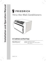 Friedrich WET10A33A Installation guide