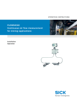 SICK FLOWSIC60 Continuous air flow measurement for mining applications Operating instructions