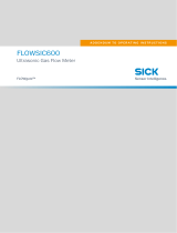 SICK FLOWSIC600 FLOWgate™ Ultrasonic Gas Flow Meter Operating instructions