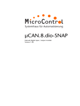 SICK UCAN.8.dio-SNAP - Manual digital input/output module Operating instructions