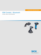 SICK IDM Corded / Bluetooth Hand-Held Scanners Operating instructions