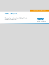 SICK MLG-2 ProNet Measuring automation light grid Operating instructions