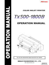 MIMAKI Tx500-1800B Operating instructions