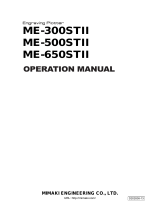 MIMAKI ME-II Operating instructions
