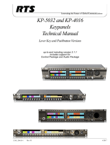 RTS Kp-5032 keypanel & kp-4016 keypanel User manual