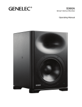 Genelec S360 and 7380 Stereo System Operating instructions