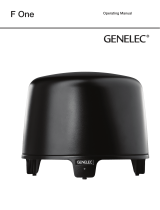 Genelec F One Active Subwoofer Operating instructions