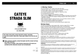 Cateye Strada Slim [CC-RD310W] User manual