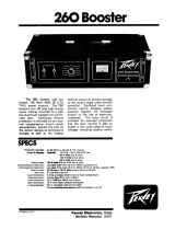 Peavey 260 Booster Owner's manual