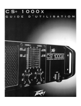 Peavey CS 1000X Professional Stereo Power Amplifier Owner's manual