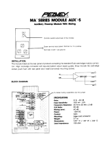 Peavey MA Series Module AUX-5 Owner's manual