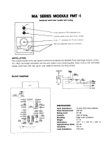 Peavey MA Series Module FMT-1 Owner's manual