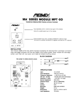 Peavey MA Series Module MPT-SO Owner's manual