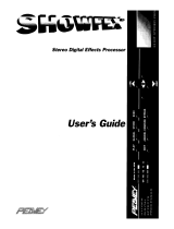 Peavey ShowFex Digital Effects Processor Owner's manual