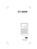 Sangean DT-400W User manual