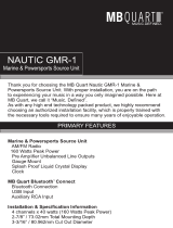 MB QUART GMR-1 Source Unit User manual