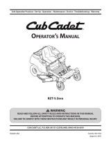 Cub Cadet RZT-S Zero User manual