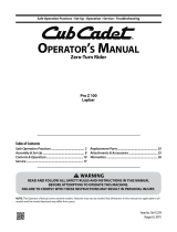 Cub Cadet 53TWEHRF050 User manual