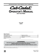 Cub Cadet 53TWEHRU050 User manual