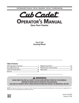 Cub Cadet 53TWEFJU050 User manual
