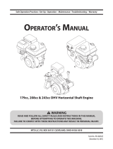 MTD 243cc User manual
