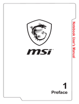 MSI GT83VR TITAN SLI (GEFORCE GTX 1080 SLI) Owner's manual