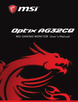 MSI Optix MAG341CQ User manual