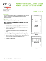 Legrand Medium Concrete Enclosure Trim Kit - F7756 Installation guide