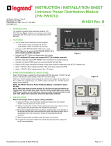 Legrand Universal Power Distribution Module (P/N PW1012) Installation guide