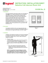 Legrand Selective Call Intercom Room Unit - IC5000-xx Installation guide