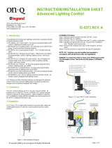 Legrand Advanced Lighting Control - 363143-11 Installation guide
