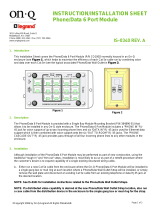 Legrand Phone/Data Module, IS-0232 Installation guide