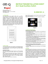 Legrand ALC Designer Quad Aux Switch - 364721-01 thru 364721-05 & 364721-08 Installation guide