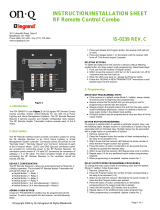 Legrand RF Remote Control Combo - 364697-01 Installation guide