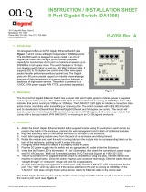 Legrand 8 Port Gigabit switch - DA1008 Installation guide