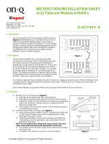 Legrand 1x12 Basic Telecom Module Installation guide