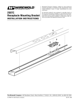 Legrand 2507C Receptacle Mounting Bracket Operating instructions