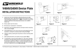 Legrand 4000 Series Large Steel Prewired Raceway Device Plate - V4049, G4049 Installation guide
