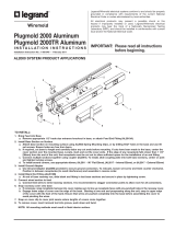 Legrand 2000/2000TR Series Aluminum Plugmold Multioutlet System Operating instructions